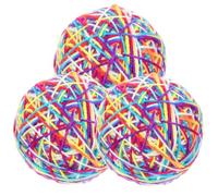HAPINARY 3pcs Colorful Kitten Toys for Indoor Cats Wear-resistant Interactive Playthings Engaging Fun for Active Kittens for Reducing Separation Anxiety