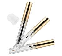 HAPINARY 3pcs Cosmetic Containers Set Empty Mascara Tube Steel Brush Eyeliner Tube Lip Gloss Container for DIY Makeup and Travel Use