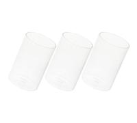 HAPINARY 3pcs Creative Glass Cylinder Candle Holder with Practicality and Durability, Simple and Delicate Design for Wedding Centerpieces and Home Decoration, Glass Tealight Container