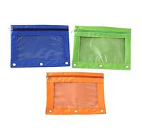 HAPINARY 3Pcs Detachable Pencil Pouch for Binders Oxford Cloth Binder Pockets and Ideal for Organizing Pens and Stationery