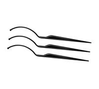 HAPINARY 3pcs Eyelashes Wearing Tool Curve False Eyelash Display Stick for Easy Try Professional Home Use Material Designed for Optimal Black