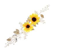 HAPINARY 3pcs Flowers Headband Bridal Headpiece Wedding Hair Accessories Tiaras for Bride to Be Decorations