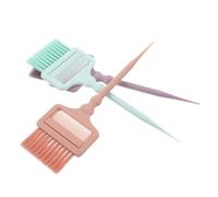 HAPINARY 3pcs Hair Dye Brush Set with Flip Rat Tail Comb for Precise Sectioning and Even Application Hair Color Applicator for Professional Salon and DIY Home Use
