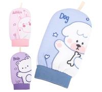 HAPINARY 3pcs Hammam Exfoliating Glove Bath Towel Korean Body Scrubber Dead Skin Gloves for Shower Bathing Supplies