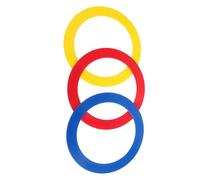 HAPINARY 3Pcs Hand Juggling Rings Set for Acrobatic Skills Training, Throwing and Catching Circus Ring Props for Juggling Performance and Party
