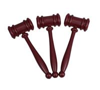 HAPINARY 3PCS Judge Gavel Costume Accessory Plastic Hammer for Courtroom Theme Parties Halloween Cosplay and Stage Performances Fun Educational Tool