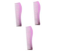 HAPINARY 3pcs Mens Hair Comb Wide Tooth Detangler Styling Brush for Wet/dry Hair Hairdressing Tool Barber Kit