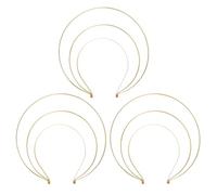 HAPINARY 3pcs Metal Three-Layer Crown Hairband Set Golden Goddess Headband for Women, Wedding Hair Jewelry and Cosplay Chinese Costume Hair Accessories