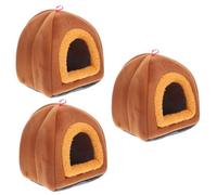 HAPINARY 3pcs Mini House Bunny Bed Guinea Pig Beds Chinchilla Nests Pet Resting Sleep