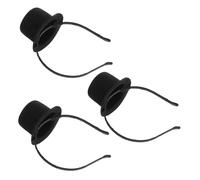 HAPINARY 3pcs Mini Top Hat Headbands Vintage Style Fascinator for Women Party Cosplay Carnival Holiday Event Accessory Victorian Tea Party Headpiece