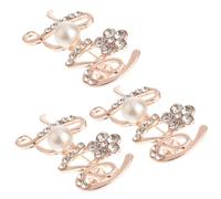 HAPINARY 3pcs Pearl Pin Brooch Set with Rhinestone, Alloy Clothing Decors for Suits and Bags, Comfortable to Wear with Special Decorative Effects, Elegant and Vintage Style Accessories