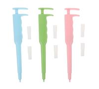 HAPINARY 3pcs Pet Pill Shooter with Silicone Tips Push Style Medication Feeder for Cats Dogs Small Animals Portable and Easy to Use Dispenser for Precise Oral Tablet Administration