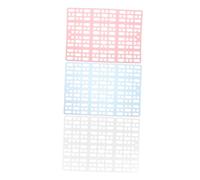 HAPINARY 3pcs Plastic Rabbit Cage Mat Durable Grid Design Bunny Floor Pads for Small Animals for Pets Comfort and Cleanliness Rabbit Cage Accessories