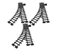 HAPINARY 3pcs Plastic Train Track Accessories for Model Railway Track Building Kit with High Simulation and Smooth Operation, Compatible with Electric Train Sets, for DIY and Home Decor