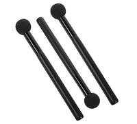 HAPINARY 3pcs Professional Concealer Makeup Brush Set Latex Sponge, Dual-purpose Dry and Wet Blending for Women, Delicate Round Head Smudge Brush for Face and Lips, Black