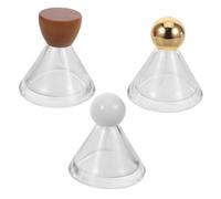 HAPINARY 3pcs Refillable Mini Perfume Bottles Leakproof Travel Atomizer Set with Fine Mist Spray and Interchangeable Caps for Fragrance Storage and Portable Use