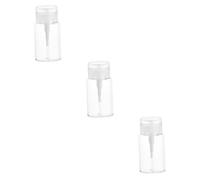 HAPINARY 3pcs Reusable Travel Bottles Essence Pump Bottle for Cosmetics Travel Toiletries Container