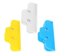 HAPINARY 3pcs Rhinestone Art Edge Clamps, Plastic Craft Fixing Clips for Rhinestone Embroidery and Canvas, Multipurpose Quilting and Frame Holder in Blue, Yellow, and White