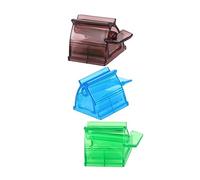 HAPINARY 3Pcs Rolling Tube Toothpaste Squeezer Dispenser Durable Manual Clamp for Bathroom Use Accurate Even Dispensing Space Saving Design Blue