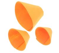 HAPINARY 3pcs Small Size Soft Donut Collar for Guinea Pigs and Hamsters, Anti-bite Recovery Neck Circle for Squirrels and Small Pets, Postoperative Protection in Orange