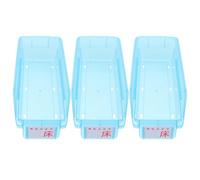 HAPINARY 3pcs Stackable Medication Storage Box Plastic Organizer with Hygiene and Space-Saving Features for Travel and Household Environment, Small Compartment Storage Bin