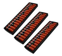 HAPINARY 3pcs Student Chinese Abacus 15-Column Mathematical Counting for Early Education, Vintage Style Math Learning Tool for School and Home Use