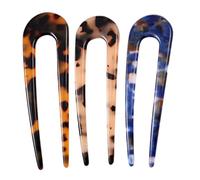 HAPINARY 3pcs U Shaped French Hair Pins for Women Made of Acetate Sheet with Chic and Simple Design, Versatile and Effortless Fixation Hair Clips Suitable for Daily and Parties