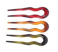 HAPINARY 3pcs U-shaped Vintage Hairpins for Women Lightweight Smooth-edged Hair Sticks for Traditional Chinese Wedding Updos and Modern Bun Styling Retro Hair Accessories