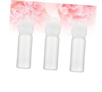 HAPINARY 3pcs White Hair Dye Applicator Comb with Scale Hair Coloring Tool for Even Color Distribution for Salon Use and Dyeing