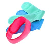 HAPINARY 3Pcs Women Double-sided Terry Cloth Yoga Headbands for Face Washing and Workout Breathable Skin-friendly Hairbands in Red Green Blue for Running Basketball and Daily Use