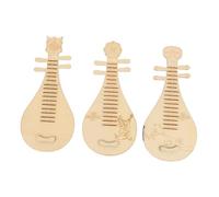 HAPINARY 3pcs Wooden Lute Chinese Style Musical Instruments for Play Educational Craftsmanship Development