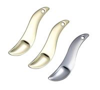 HAPINARY 3PCS Zinc Alloy Makeup Dig Spoon Portable Cosmetic Cream Spatulas for Face Eye Cream Application Practical Skincare Mixing and Precise Lotion Pick Sticks