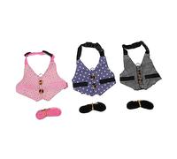HAPINARY 3sets Bunny Vest Harness Leash Rabbit Suit for Pet Walking Gentleman Style Vest and Kit