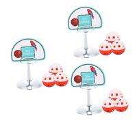 HAPINARY 3sets Parrot Toys for Parrots Bird Playstand Training and Educating Toy 4pcs*3 Random Color