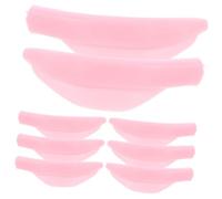 HAPINARY 4 Pairs Silicone Eyelash Perm Pads Eyelash Lift Tools for Safe Cold Perming Convenient Beauty Salon Accessory for Stunning Curled Lashes Easy to Use Silicone Lash Pads