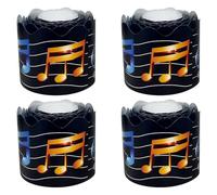 HAPINARY 4 Rolls 33Ft Musical Notes Bulletin Board Borders Colorful Musical Note Wallpaper Non-Adhesive Music Theme Bulletin Board Decoration for Classroom Chalkboard School DIY