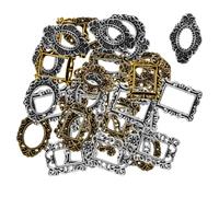 HAPINARY 40 pcs Mini Vintage Metal Photo Frame Nail Art Decorations Retro Design for Nail Salons Home Use Compact Easy to Clean Unique Decorative Art for Professional Personal Use