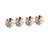 HAPINARY 40Pcs Mixed Color Painted Metal Dog Bells for Pet Supply DIY Crafts Decorations Puppy Collar Accessories