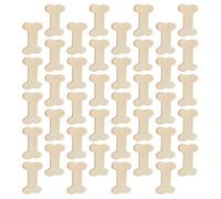 HAPINARY 40pcs Wooden Dog Bone Craft Shapes Unfinished DIY Wood Slices for Home Decorations Simple Artistic Style Crafting Supplies for Home Use