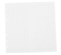 HAPINARY 45 Sheets Lined Notepad Refill Paper Smooth Writing Planner Inserts Loose Leaf Replacement for Budget Binder Portable Stationery for Students Professionals Artists