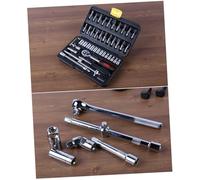 HAPINARY 46PC Ratchet Wrench Mechanics Tool Set Vanadium Steel Socket Combination Auto Repair Kit Portable Case Random Color