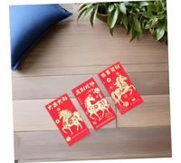 HAPINARY 48pcs Traditional Chinese Year Red Envelopes with Horse Design Paper Red Packet Bags for Spring Festival Celebrations Lunar Year Money Packets for Cultural Blessings and Festive