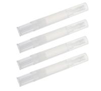 HAPINARY 4Pcs 4Ml Brush Tip Essential Oil Pen Refillable Twist Pen for Nail Cuticle Care and Eyebrow Growth Serum