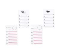 HAPINARY 4Pcs Acrylic Eyelash Pallet Holder Compact Lightweight Lash Tray for Extension Grafting Salon and Home Use Professional Lash Artist Tool
