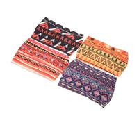 HAPINARY 4pcs African Headbands for Women Vintage Style Thin Hair Bands Yoga Workout Sweat Bands for Sports and Daily Wear