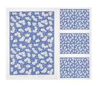 HAPINARY 4pcs Blue Underglaze Ceramic Decals Paper for Pottery Transfer, DIY Ceramic Craft Kiln Fired Decoration Material with Precise Fine Line Detailing and Smudge Resistance for Pottery