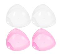 HAPINARY 4pcs Compact Pacifier Holder Case Portable Dummy Storage Box Pacifier Container for Busy Parents The Go