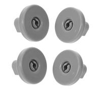 HAPINARY 4pcs Dishwasher Wheel Roller Pulley Lower Rack Dishwasher Repairing Replacement Basket Roller Pulley Compatible for Aeg