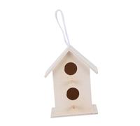 HAPINARY 4pcs Diy Wooden Bird Nest Bird House Nesting Boxes Garden Ornament Home Adornment