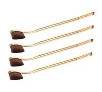 HAPINARY 4pcs Double-ended Concealer Brush Versatile Makeup Applicators for Blending of Cream Liquid and Powder Products for under Eye Coverage and Eyebrow Definition